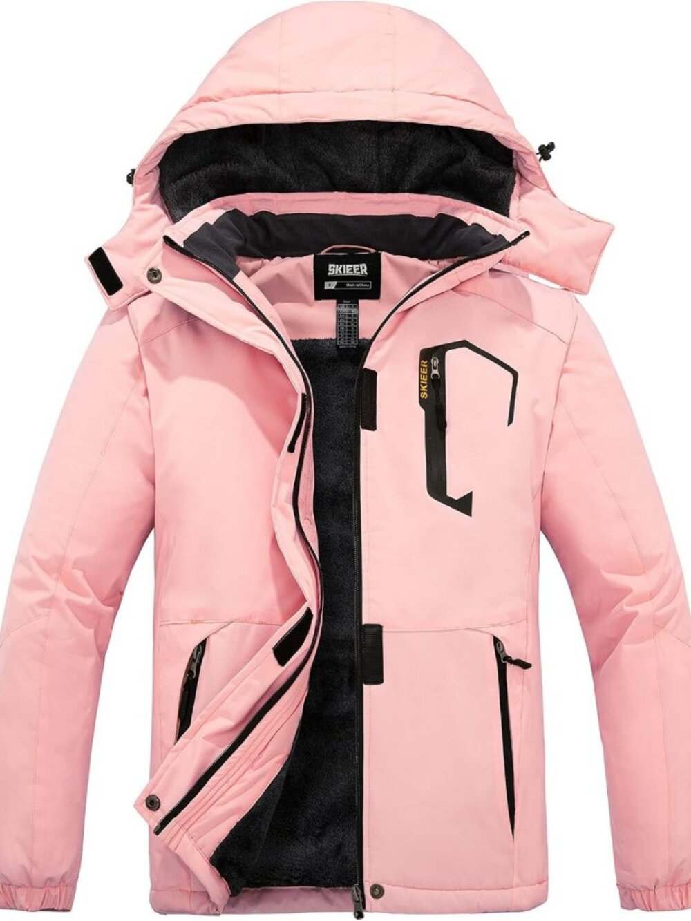 Warm Women's Waterproof Ski Jacket | Fleece Lined Winter Coat for Snowboarding